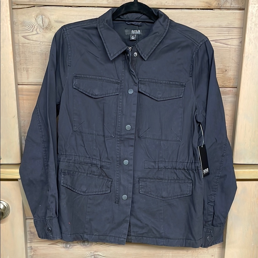 a.n.a women’s dark navy Jacket size medium 100% cotton